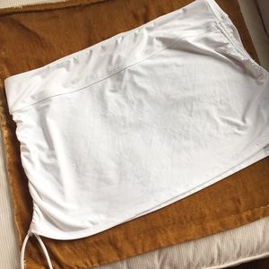 White cover up skirt